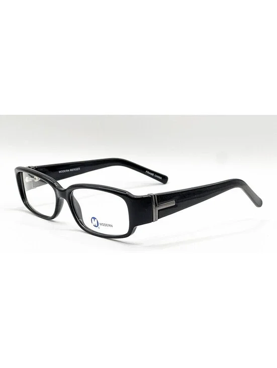 Modern Merger Black Gunmetal Full Rim Authentic Eyeglass Frames 56-15-135