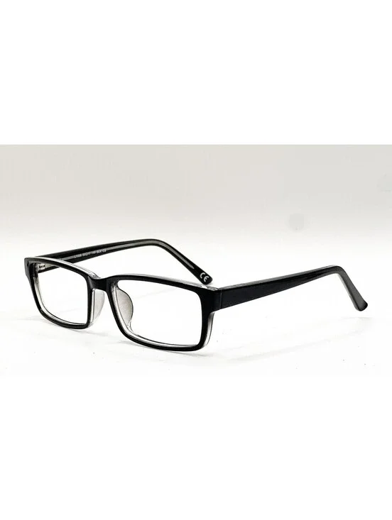 Fgx DG0122 L7006 Black/Crystal Rectangle Authentic Eyeglass Frames 55-17