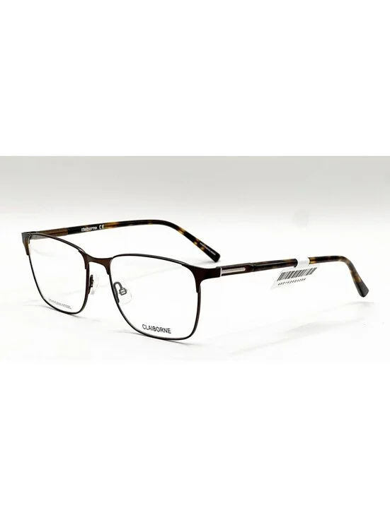 Claiborne CB259 4IN Matte Brown Rectangle Authentic Eyeglass Frames 54-17-145