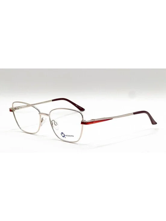 Modern Catherine Gold Red Cat Eye Authentic Eyeglass Frames 54-17-140