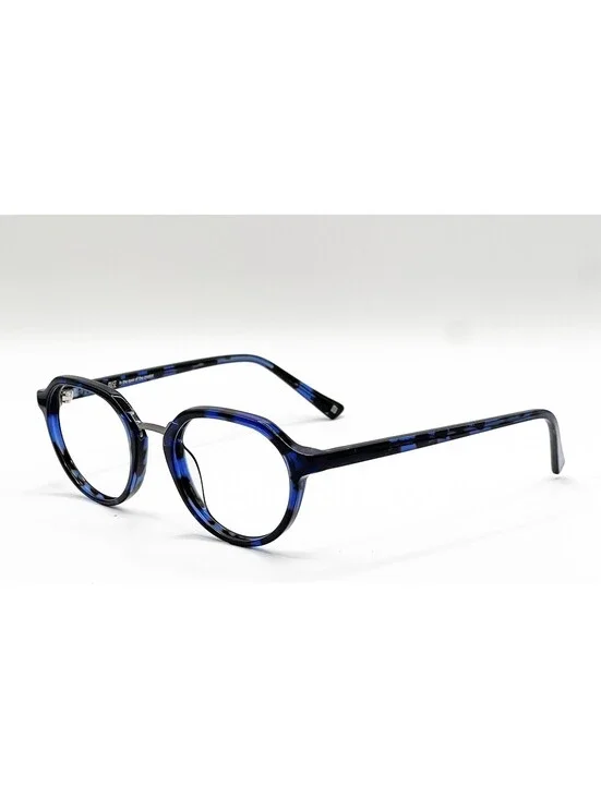Muse 35-001889 Blue Brown Tortoise Rectangle Authentic Eyeglass Frames 47-20-145