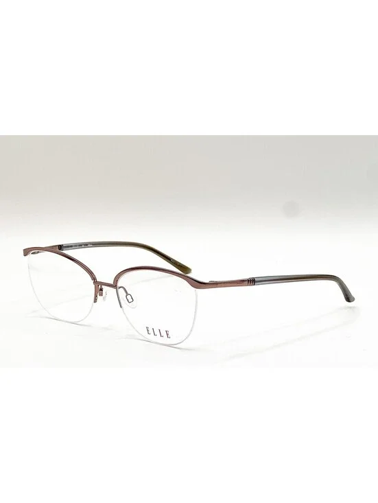 Elle EL13502 BR Brown Cat Eye Authentic Eyeglass Frames 53-17-140