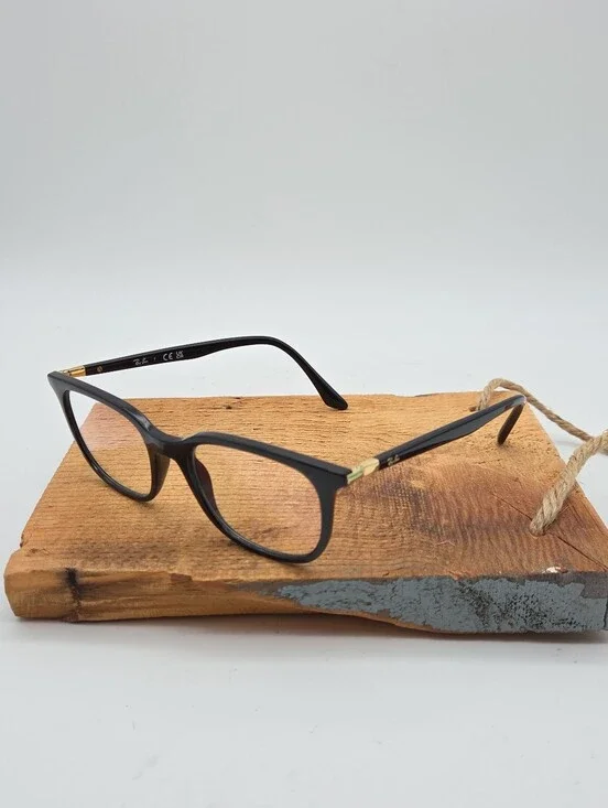 Ray-Ban Eyeglasses Frames RB7211 2000 Polished Black Gold
