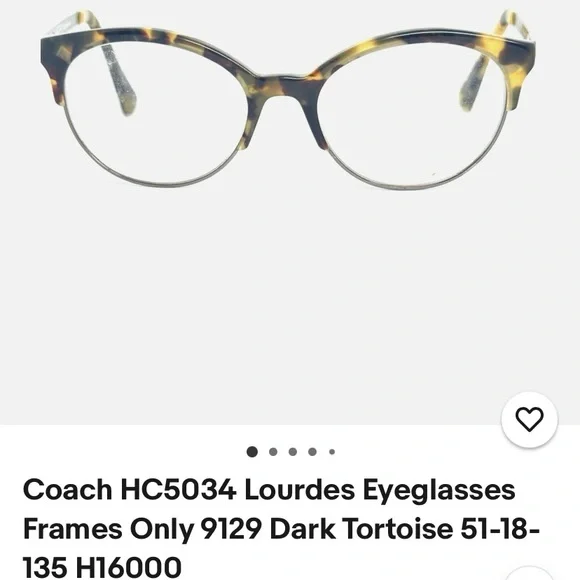 Coach Lourdes Optical Frames (LENS are Rx)