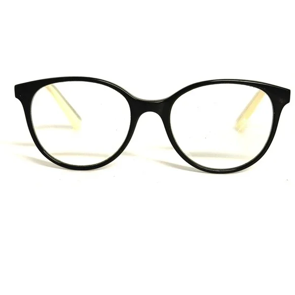 Sonia Rykiel Paris SR7359 Black Cream Eyeglasses Frames 51-18-135 Made in France
