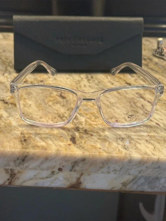 Clear Transparent Square Eyeglasses