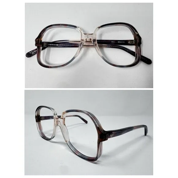 Vintage UNIVIS Metro Eyeglass Frames BLU Pink Blue Fade 48-12-140