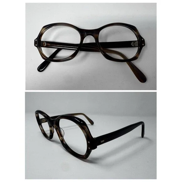 Renaissance U.S.A. 1970s New Old Stock Brown Eyeglass Frames 50-18-145