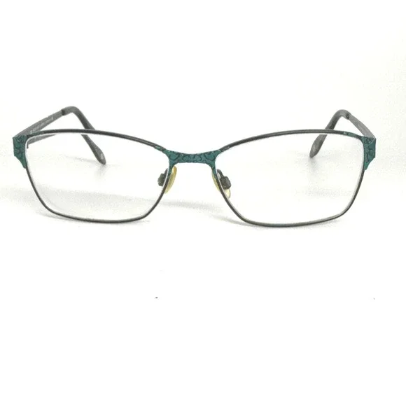 FYSH UK Urban Eyewear 3567 679 Teal Black Rectangular Eyeglasses 54-15-135 22096