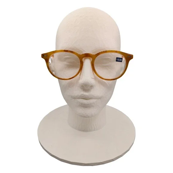 Peepers‎ Brain Trust Honey Tortoise Reading Glasses +3.00 Round Retro 185300