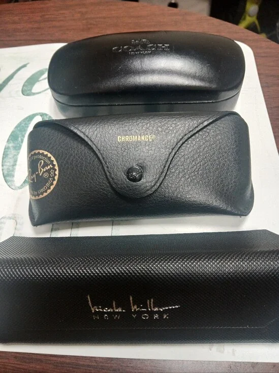 Coach, Ray Ban and Nicole Miller New York Black Eyewear Case Set