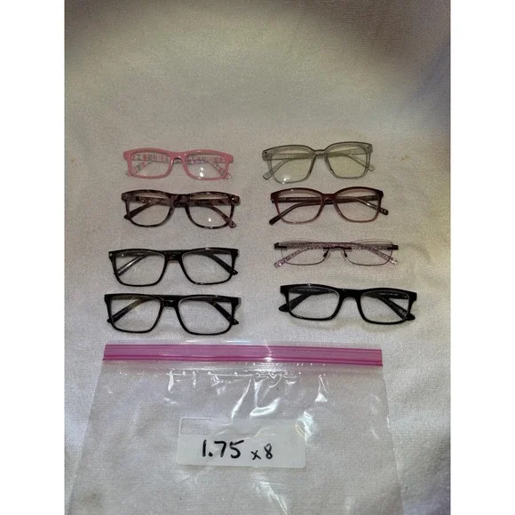 Foster Grant, Jolisu & Other Reading Glasses Women +1.75  8‎ Pair Lot