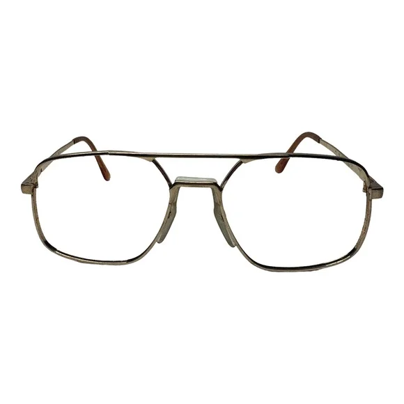 AOSafety Vintage Eyeglasses Frame AO787 OC-1000‎ 59-15-145 Gold Full Rim H3224