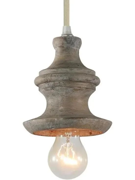 Rustic Wood Chandelier Farmhouse Loft Retro Pendant Light Ceiling Lamp 1 pcs