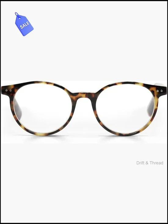 Premium Round Reading Glasses - Acetate Frame - Scratch Resistant