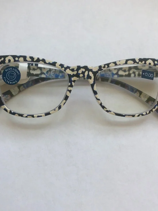 New Black & White Peepers Blue Light Filter Glasses +0.00‎