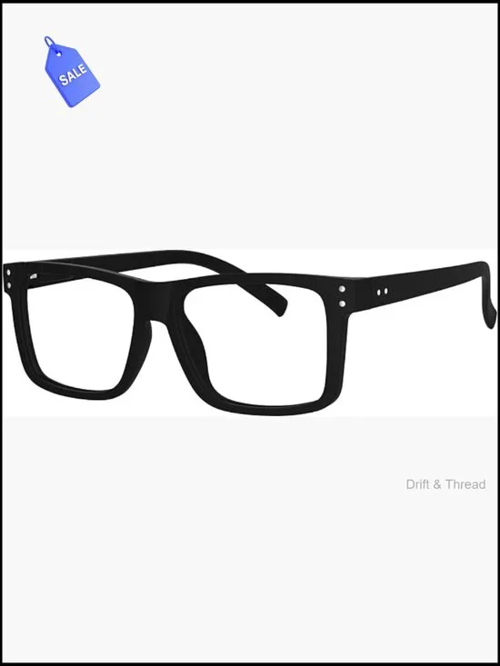 Oversized Square Reading Glasses Spring Hinge Readers