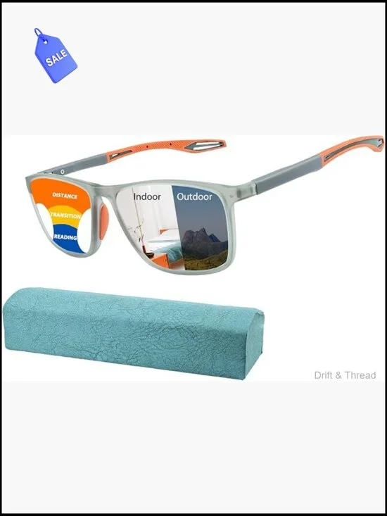 Progressive Photochromic Reading Glasses Blue Light Blocking Multifocal Readers