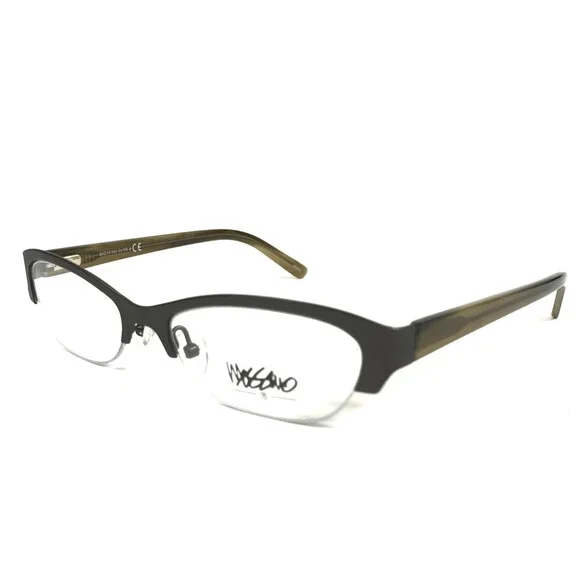Mossimo Eyeglasses Frames MS 1078 Olive Green Cat Eye Half Rim 51-17-135