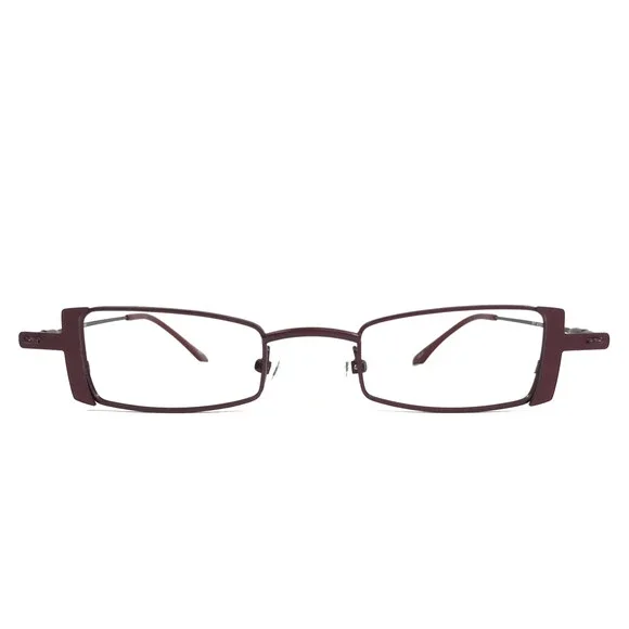 Ogi Eyeglasses Frames 2077 COL. 59 Burgundy Red Cat Eye Full Rim 43-21-140