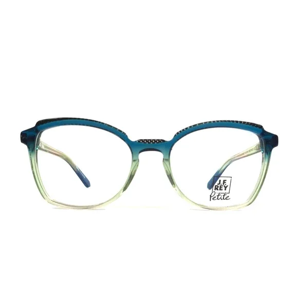 J.F. Rey Petite Eyeglasses Frames PA102 2040 Gradient Blue Green Black 50-18-140