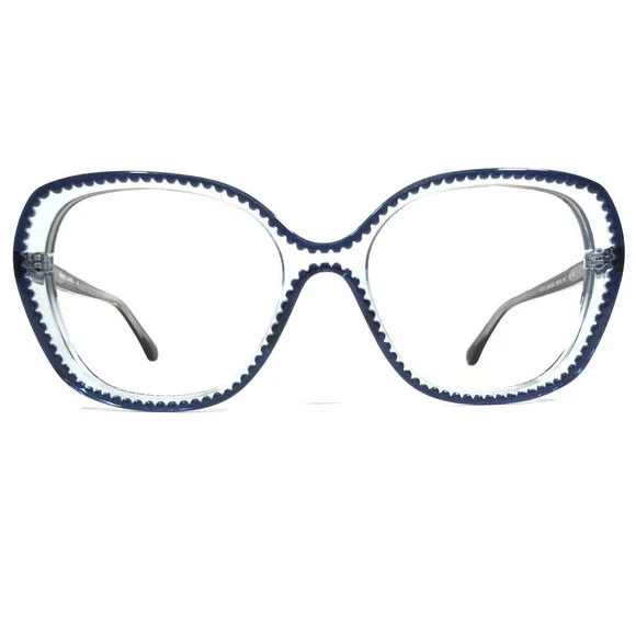 Draper James Eyeglasses Frames DJ7032 424 BLUE Clear Square Oversized 56-18-140