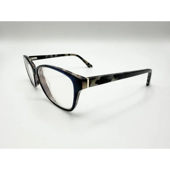 Kay Unger K230 BLU Women's Eyeglasses Frames Only Blue Marble 52-14-135