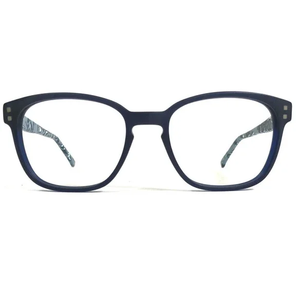 Prodesign Eyeglasses Frames 4718 c.9121 Matte Navy Blue Square Marble 53-19-140