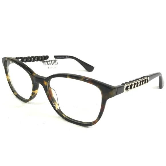 Guess Eyeglasses Frames GU2661-S 052 Brown Tortoise Gold Crystals 51-17-140