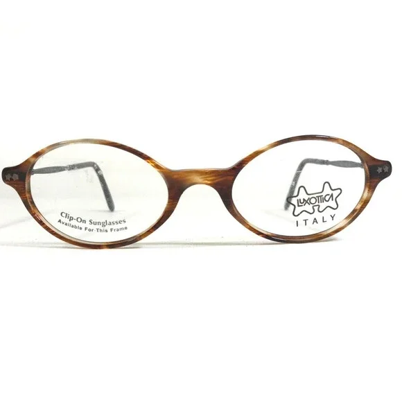 Luxottica Eyeglasses Frames LU 4258 M464 Gray Tortoise Round Full Rim 46-18-130