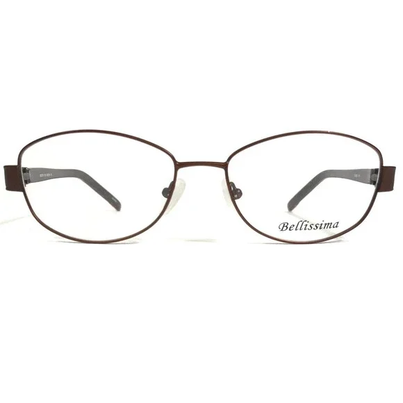 Bellissima Eyeglasses Frames BL625 COCOA Brown Cat Eye Full Wire Rim 53-16-135
