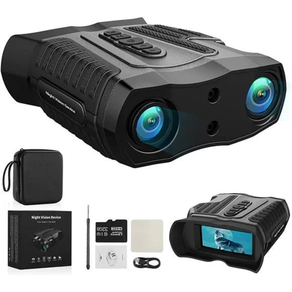 Night Vision Goggles-4K Ultra HD, 80x Magnification with 64GB Micro SD Card