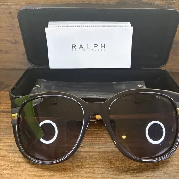 Ralph Lauren RA5276 5943/73  Black and Gold Eyeglasses Frames 56-18-140
