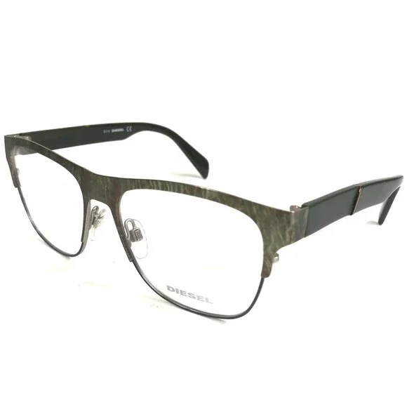 Diesel Eyeglasses Frames DL5094 col.098 Gray Marble Green Square 55-16-145