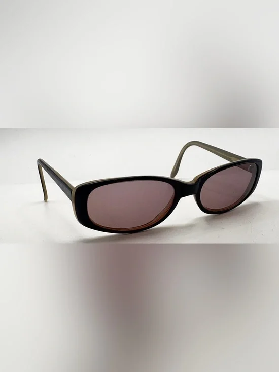 Elizabeth Arden Sun 57 Black Oval Sunglasses Frames Only