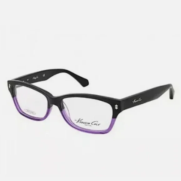 Kenneth Cole Eyeglass Frames Style 198  Black Purple Glasses 53-14-135