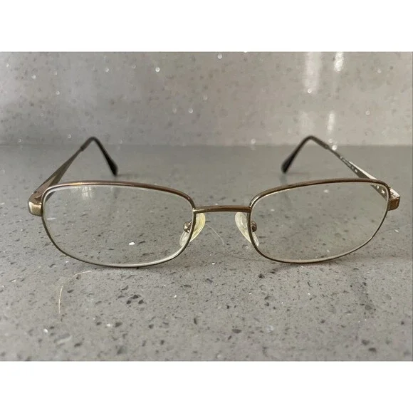 Safilo Elasta 7121 Eyeglasses FRAMES ONLY 53-19-145 Italy Full Rim Brown bronze