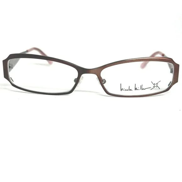 Nicole Miller Collection Muse Ginger Eyeglasses Frames Brown‎ 55-15-135mm Womens
