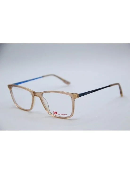 New Balance Nb 4098-3 Clear Brown Blue Authentic Eyeglasses 52-17-140