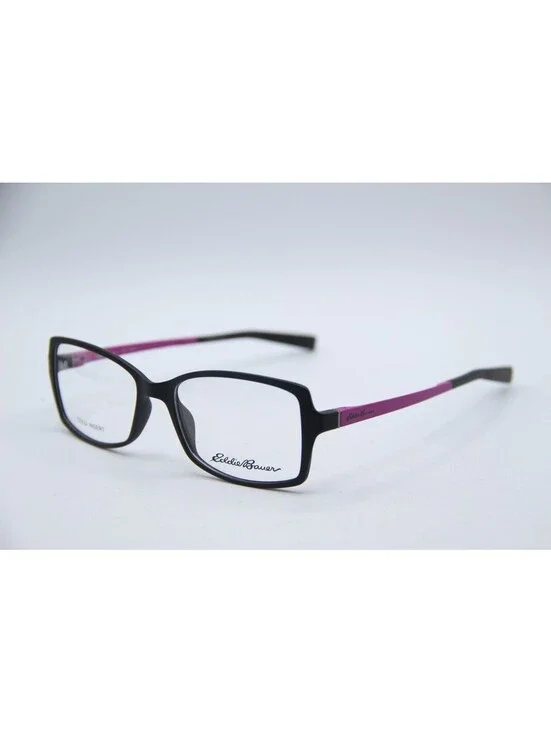 Eddie Bauer Eb32216 Bk Black Purple Authentic Eyeglasses 52-16-135