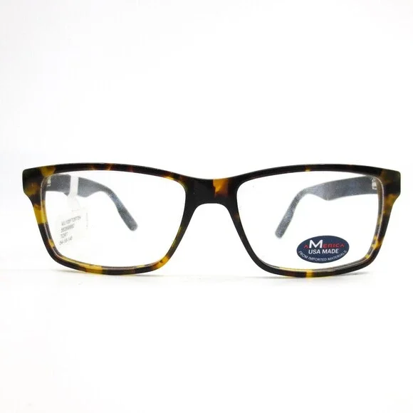 America USA Made MU212 TORT Tortoise Square Full Rim Eyeglasses 51[]18 140 mm