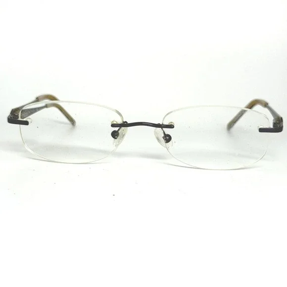 Love Always 100 505 Rimless‎ Eyeglasses Purple Textured Metal 50-18-135 Frames