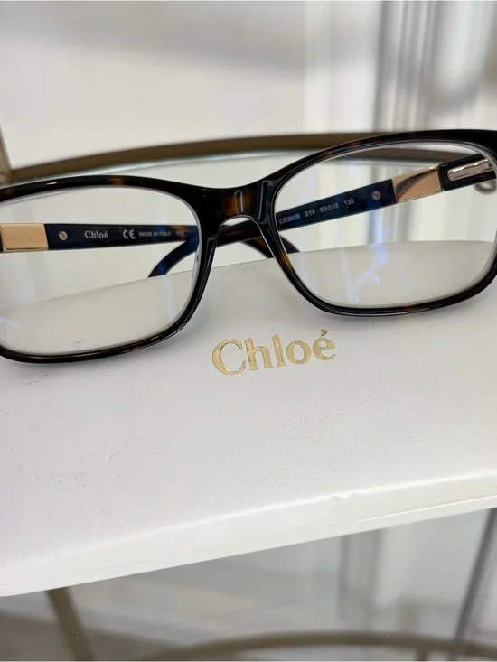 Chloé Tortoiseshell Brown and Black Optical Glasses