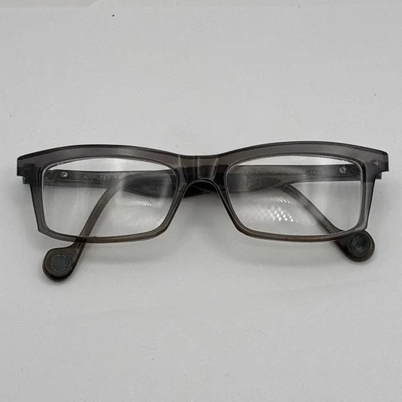 Anne et Valentin Eyeglasses, Frames Only, Factory 8 0924 Grey, Plastic, France