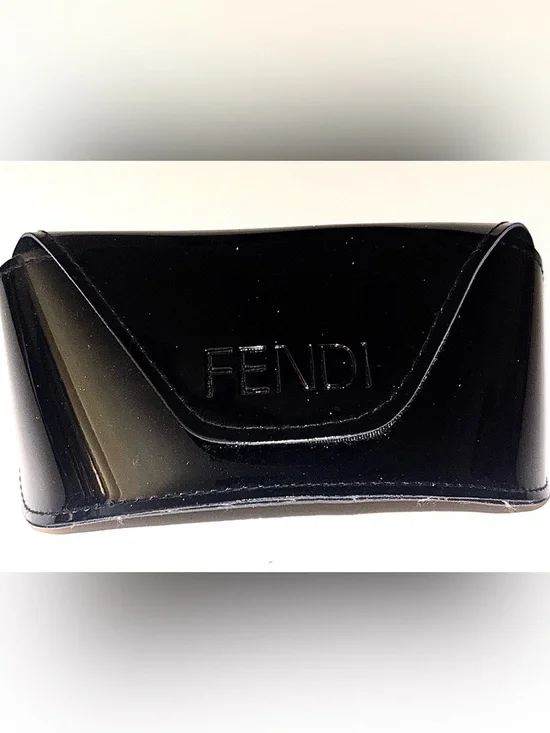 Fendi Glossy Black Patent Sunglasses Case