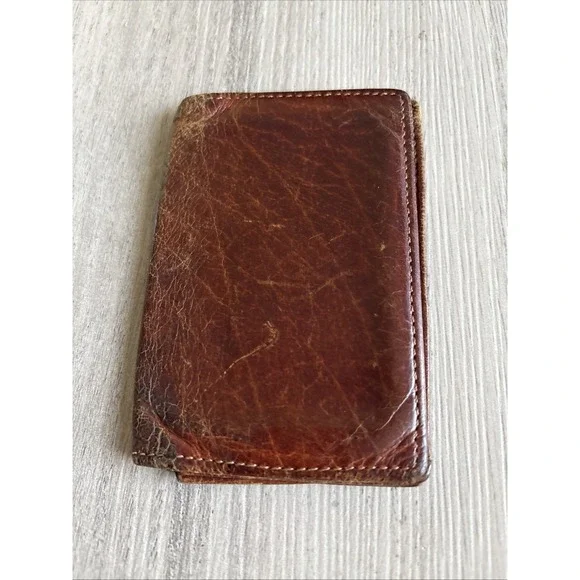 Vintage Coach‎ Bifold Unisex Wallet Brown Beautiful Patina Credit Card Slots