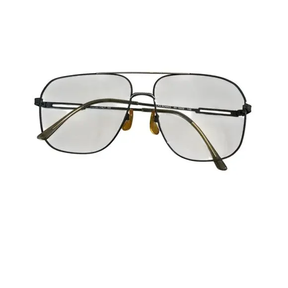 Vintage Alfa Romeo Eyeglass Frames 55-5502 Made Italy Aviator Metal Optical 145