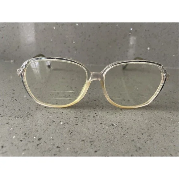 Marchon Blue Ribbon Eyeglasses Frames ONLY 53 14 130 Grey Marble Full rim Vtg