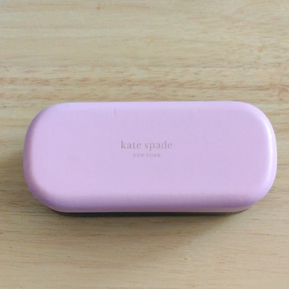Kate Spade Light Pink Green Sunglasses  Case