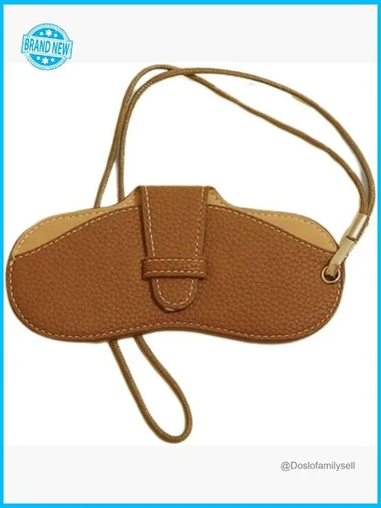 Portable Travel Sunglass Case with Lanyard Eyeglass Pouch Bag Holder